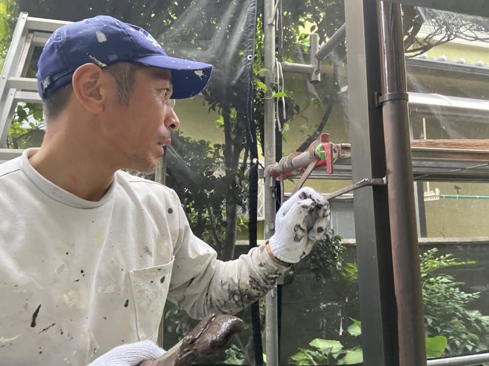 付帯部塗装@高槻市芝谷町