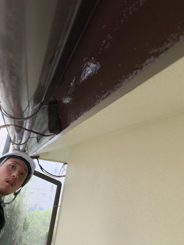 木部上塗り@高槻市安岡寺町