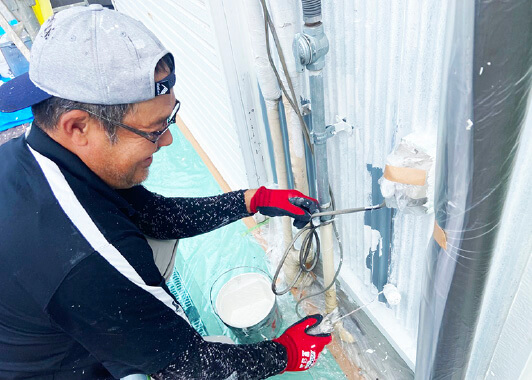 自社職人による施工