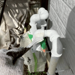 京都府宇治市 配管部分の塗装作業|付帯部塗装