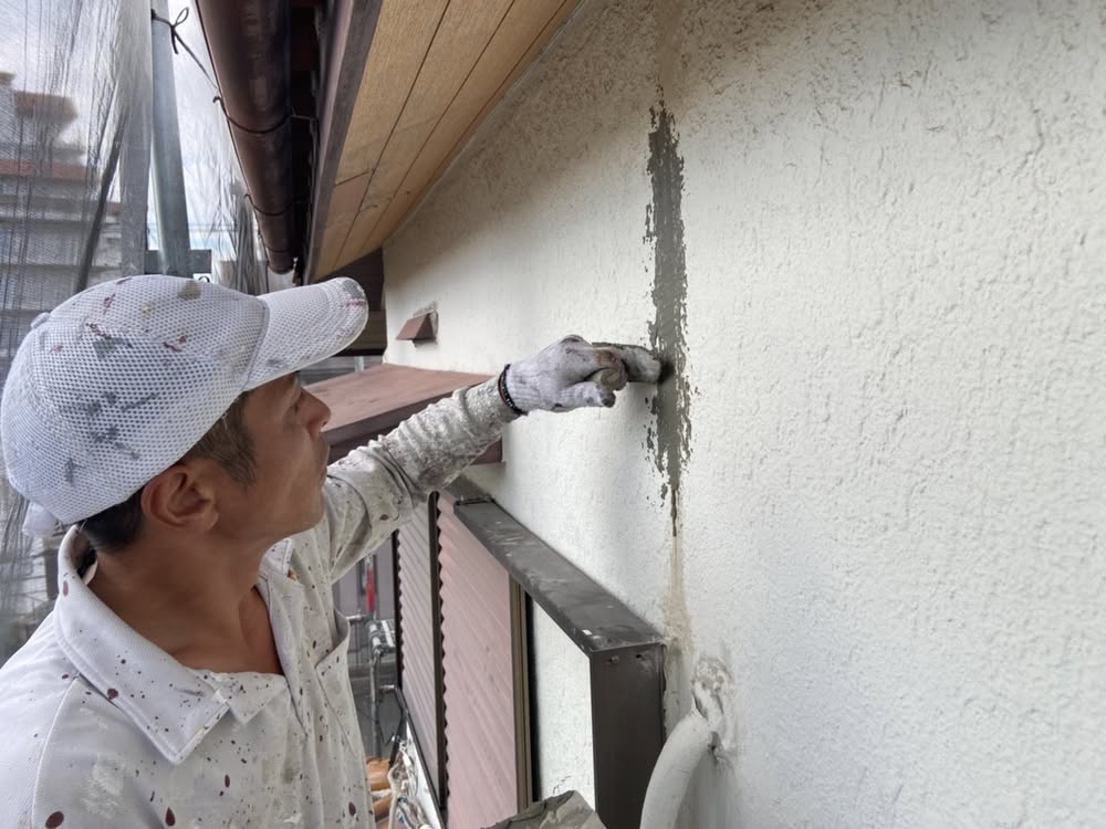 茨木・高槻の外壁塗装YJリフォーム外壁下地補修@吹田市山田